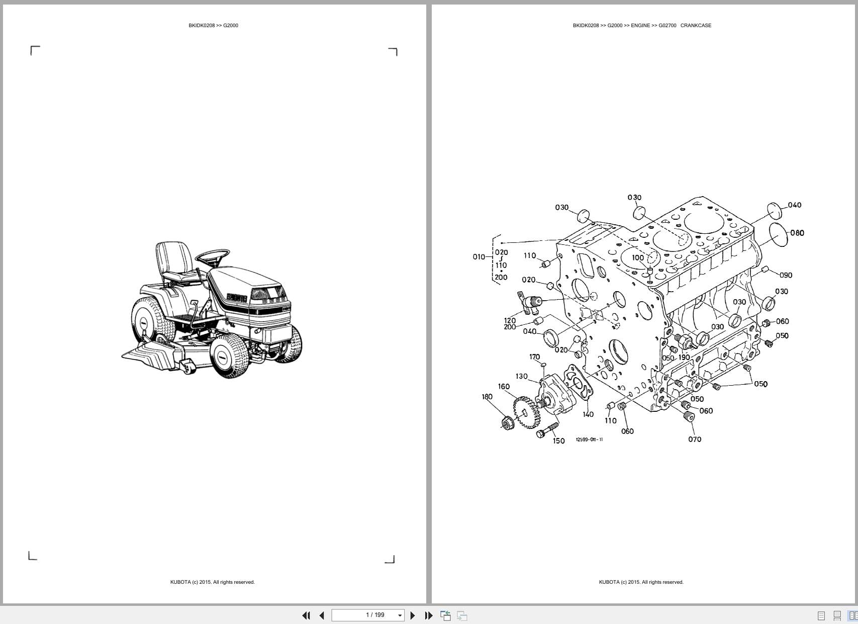 Kubota Mower G2000 Australia Parts Catalog (1)