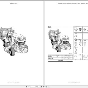 Kubota Mower G23 LD Australia Parts Catalog (1)