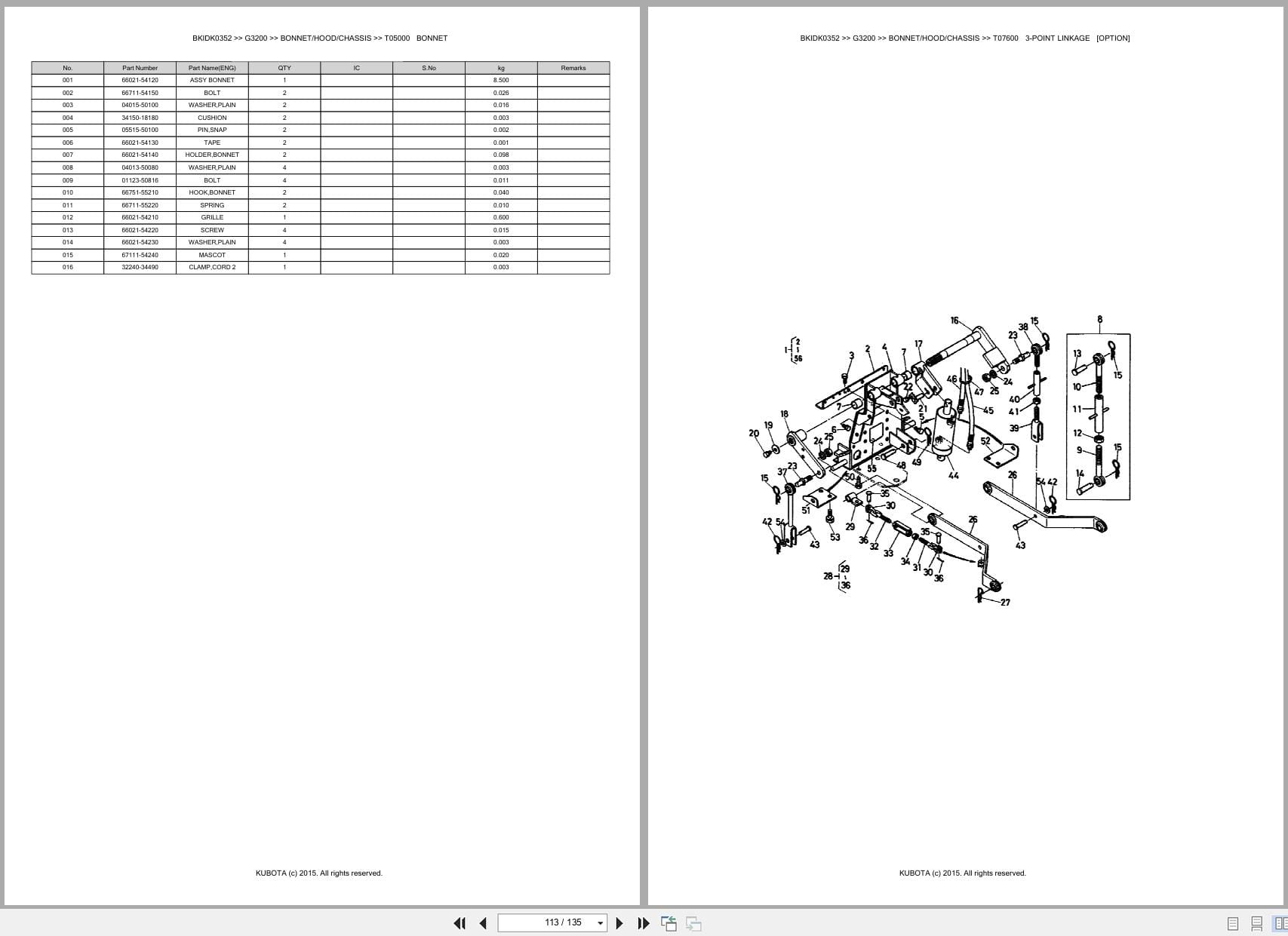 Kubota Mower G3200 Australia Parts Catalog (2)