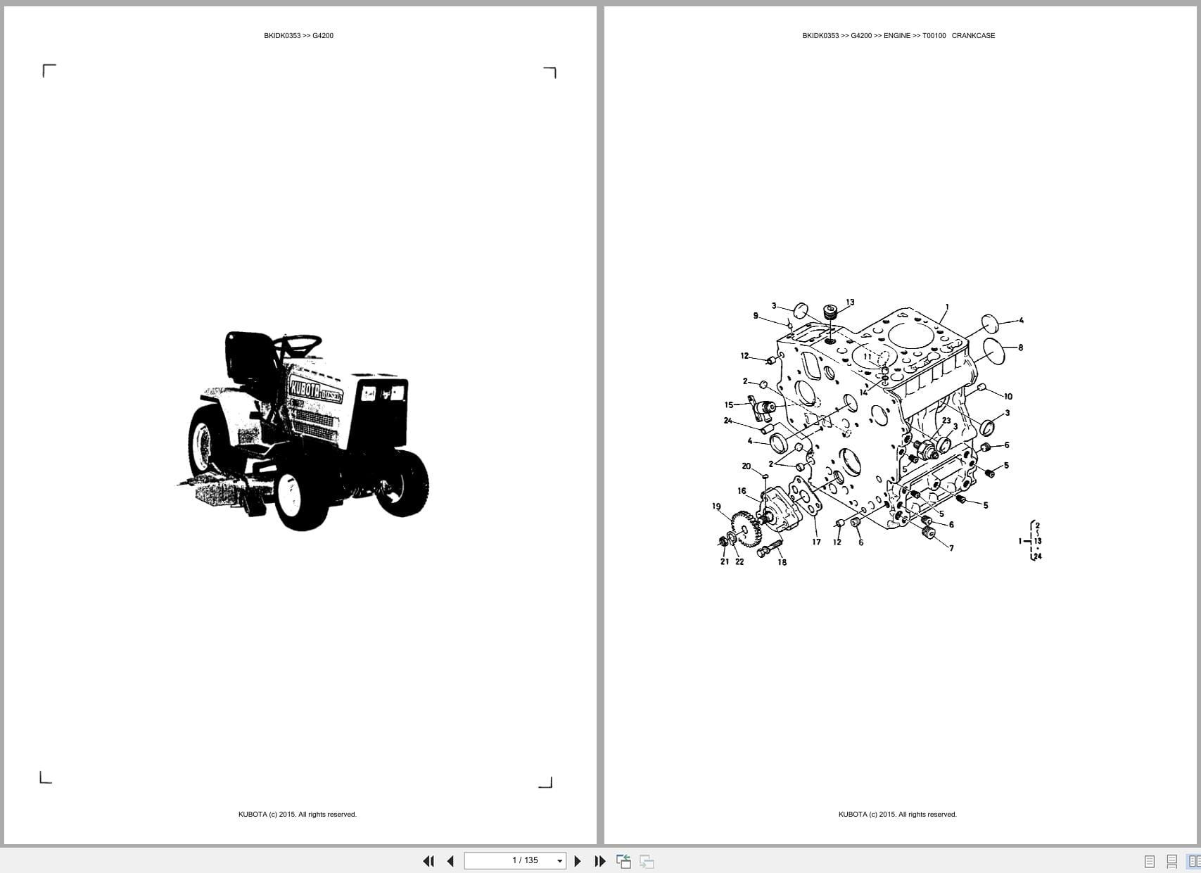 Kubota Mower G4200 Australia Parts Catalog (1)