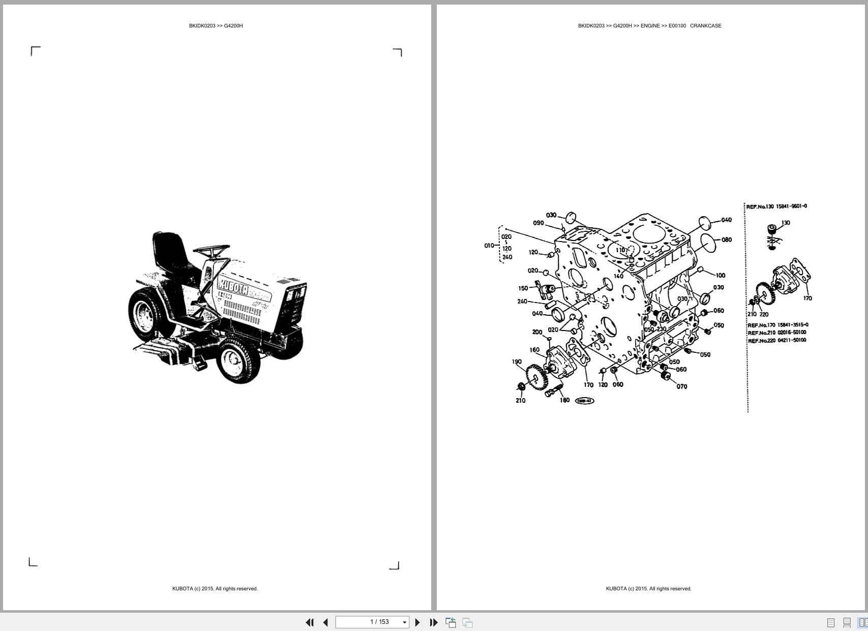 Kubota Mower G4200H Australia Parts Catalog (1)