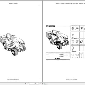 Kubota Mower GR1600EC2 Australia Parts Catalog (1)