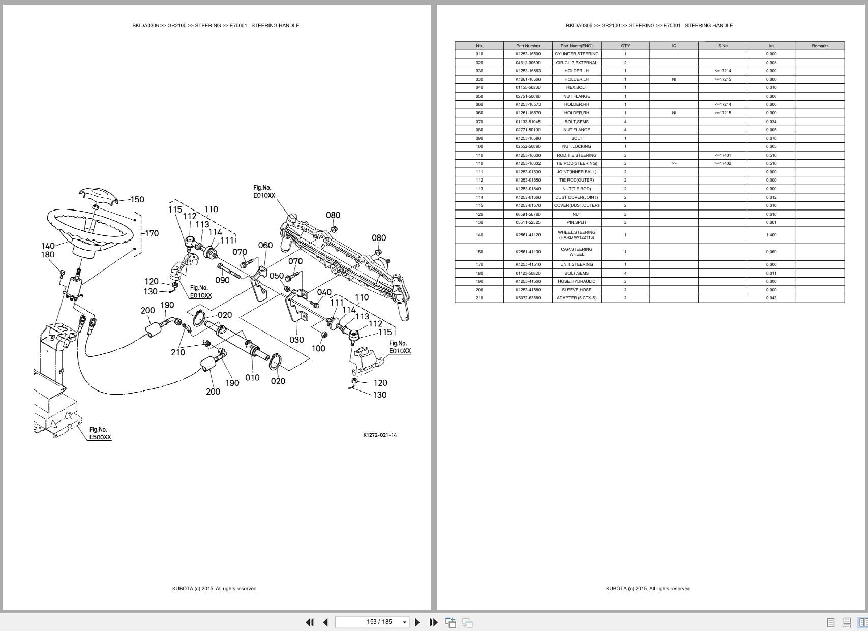 Kubota Mower GR2100 Australia Parts Catalog (2)