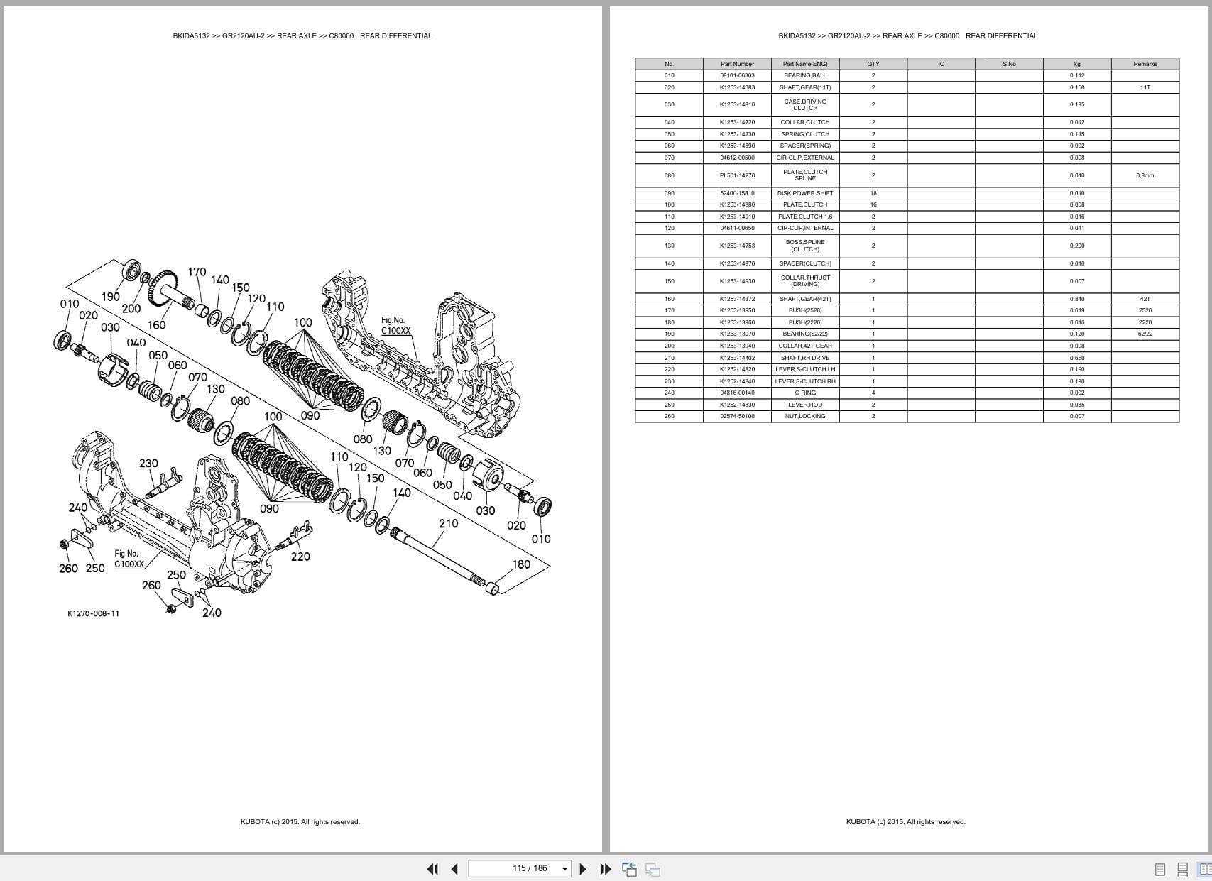 Kubota Mower GR2120AU 2 Australia Parts Catalog (2)