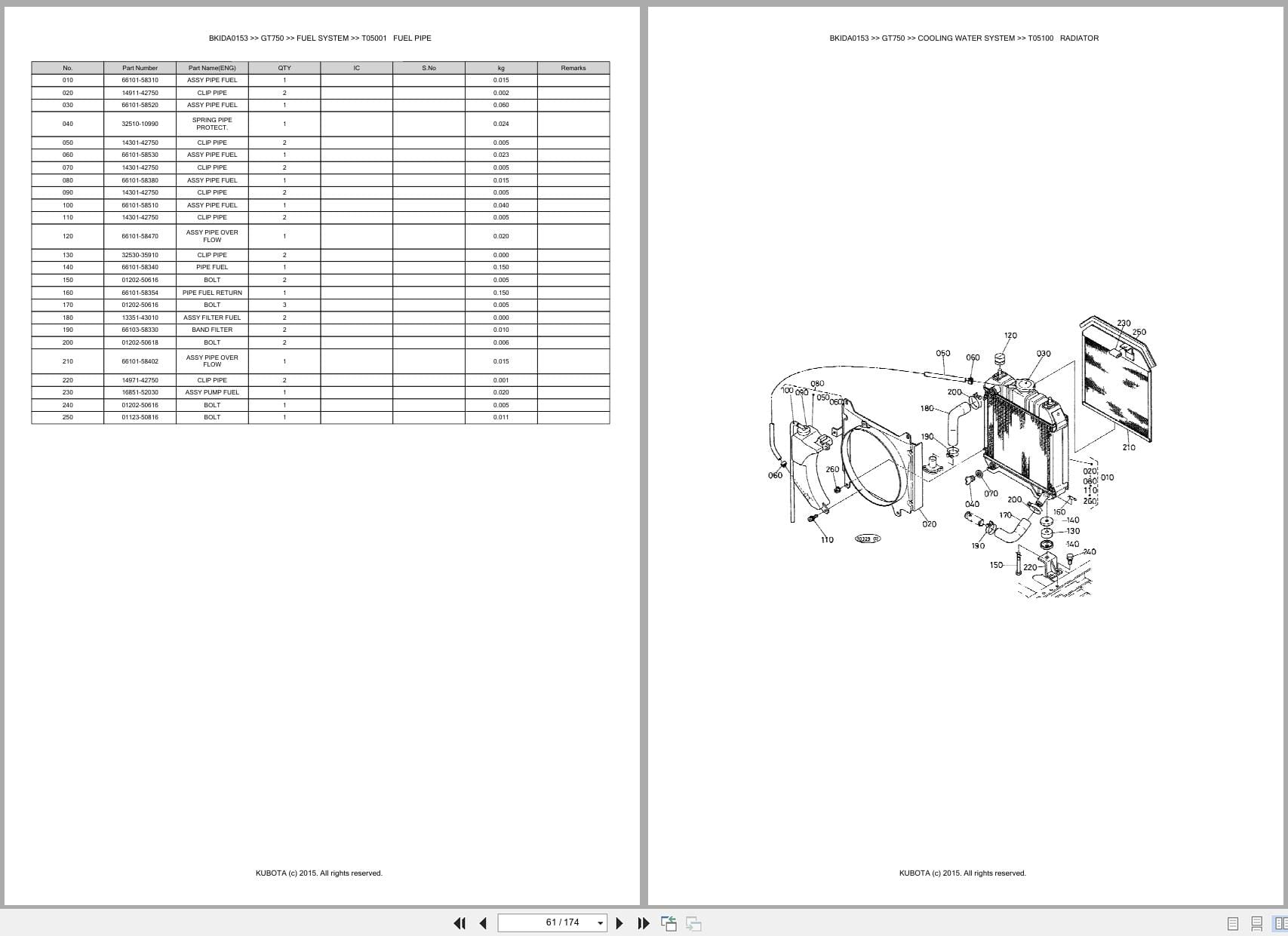 Kubota Mower GT750 Australia Parts Catalog (2)