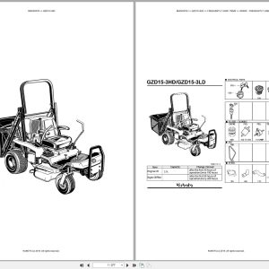 Kubota Mower GZD15 3HD Australia Parts Catalog (1)