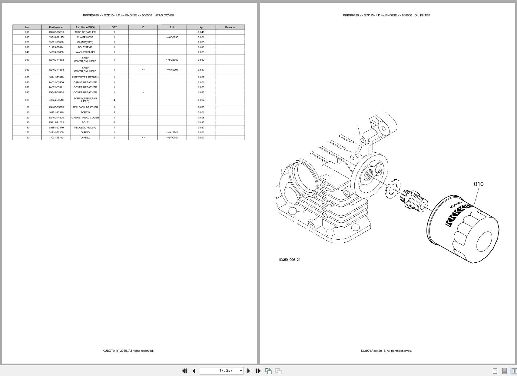 Kubota Mower GZD15 IILD Australia Parts Catalog (2)