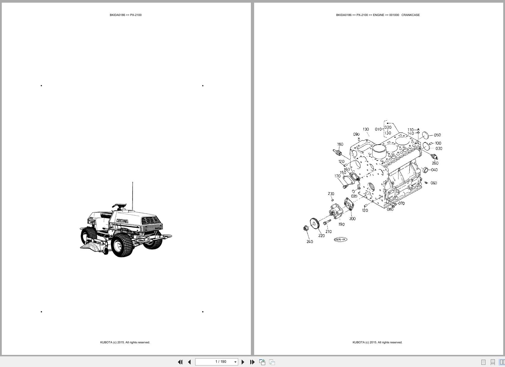 Kubota Mower PX 2100 Australia Parts Catalog (1)