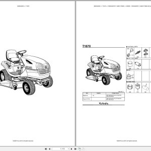 Kubota Mower T1670 Australia Parts Catalog (1)