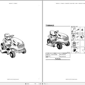 Kubota Mower T1880AU2 Australia Parts Catalog (1)