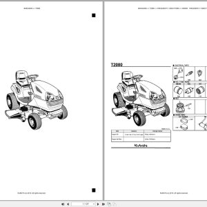 Kubota Mower T2080 Australia Parts Catalog (1)
