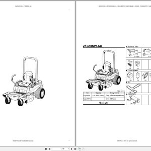 Kubota Mower Z122RKW AU Australia Parts Catalog (1)