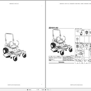 Kubota Mower ZD1011 AU Australia Parts Catalog (1)