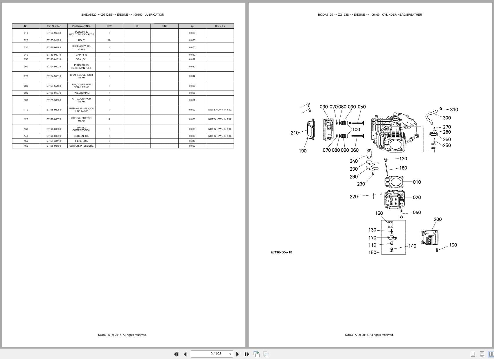 Kubota Mower ZG123S Australia Parts Catalog (2)