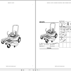 Kubota Mower ZG127S Australia Parts Catalog (1)