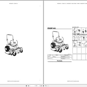 Kubota Mower ZG20F AU Australia Parts Catalog (1)
