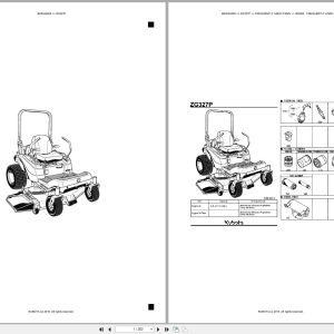 Kubota Mower ZG327P Australia Parts Catalog (1)