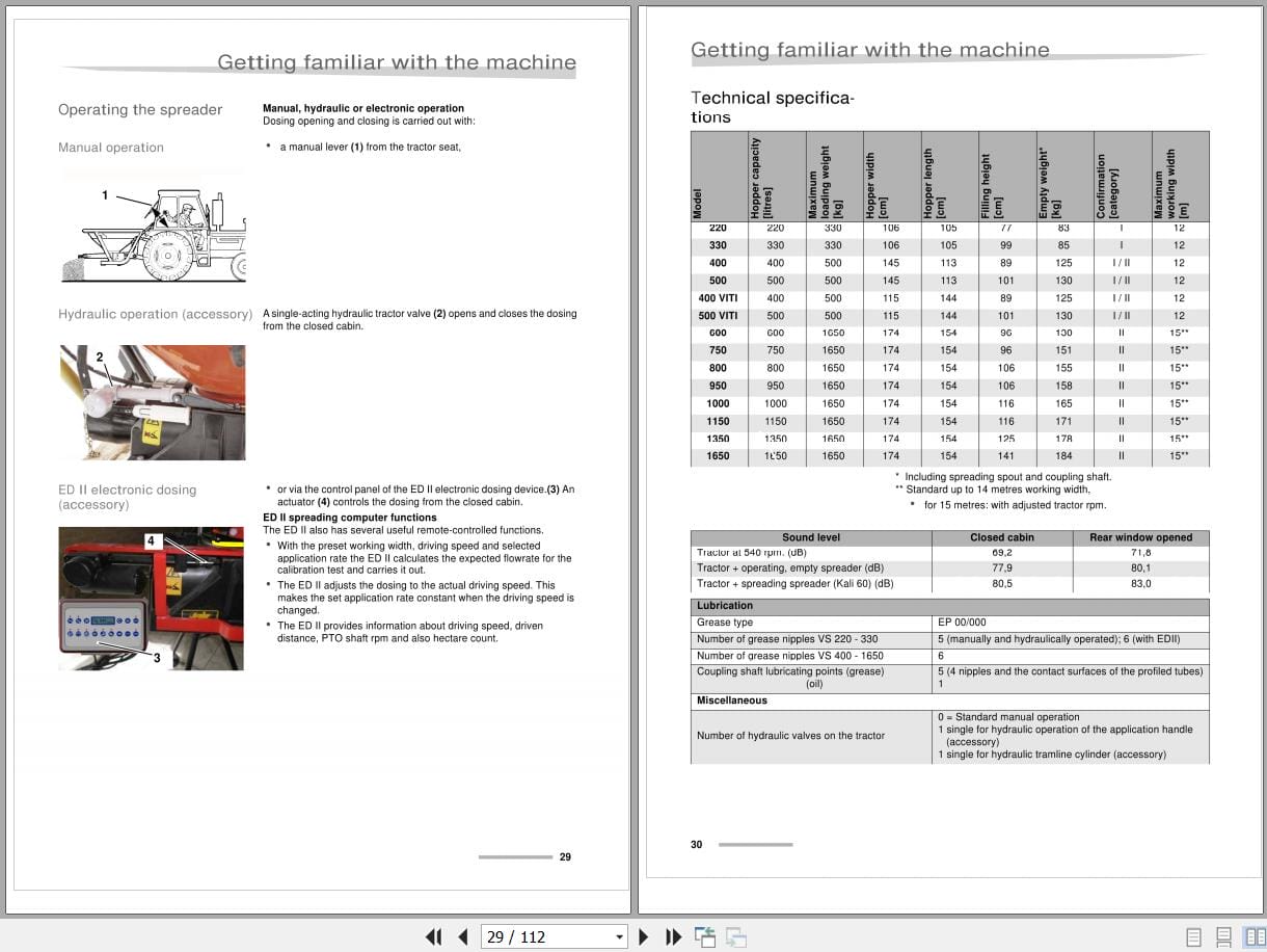 Kubota Pendulum Spreaders VS220 to VS750 Users Manual A138599540 2 (2)