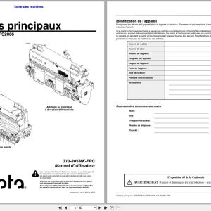 Kubota Primary Seeder AP PS2072 AP PS2086 Operator Manual 313 805MK FRC FR (1)
