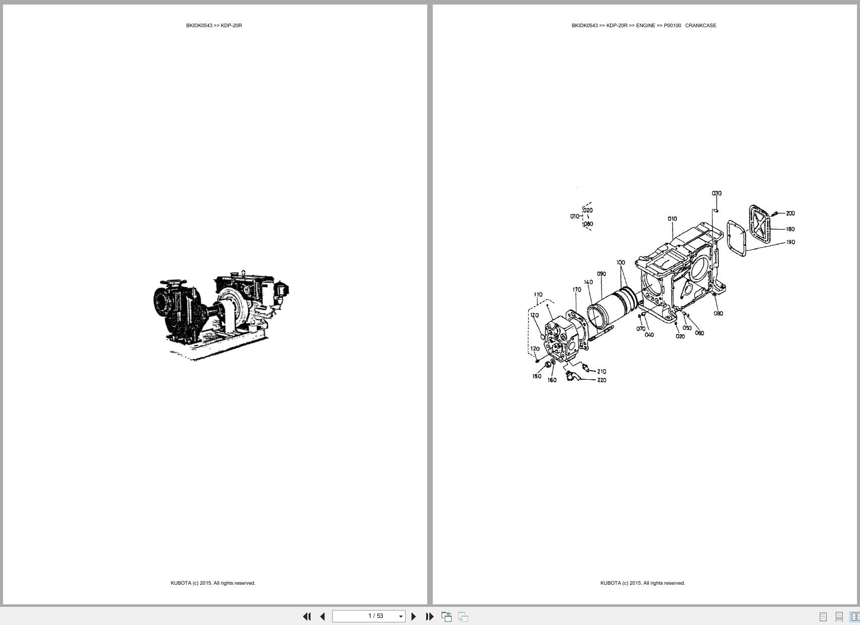 Kubota Pump KDP 20R Australia Parts Catalog (1)