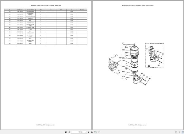 Kubota Pump KDP 50H Australia Parts Catalog (2)