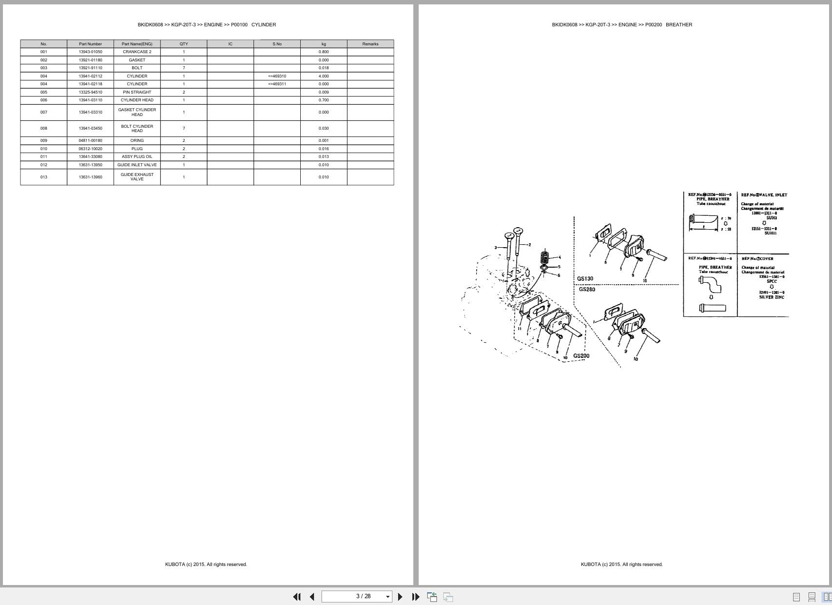 Kubota Pump KGP 20T 3 Australia Parts Catalog (2)