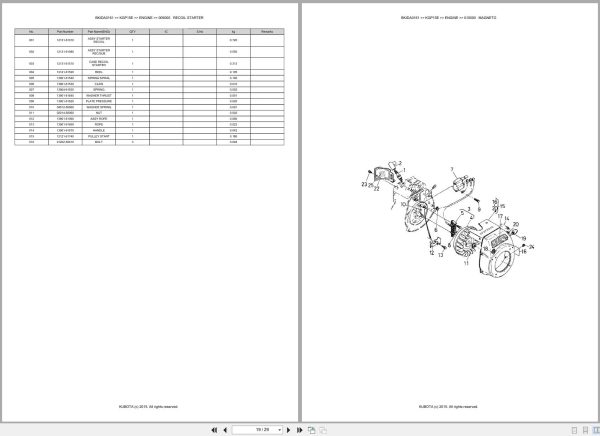 Kubota Pump KGP15E Australia Parts Catalog (2)
