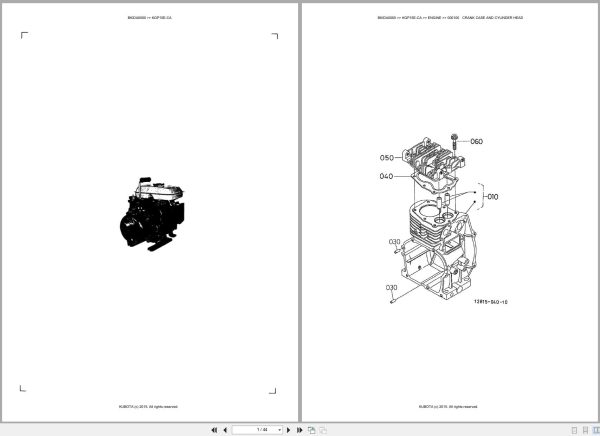 Kubota Pump KGP15E CA Australia Parts Catalog (1)