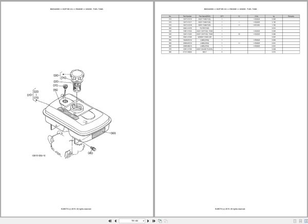 Kubota Pump KGP15E CA Australia Parts Catalog (2)