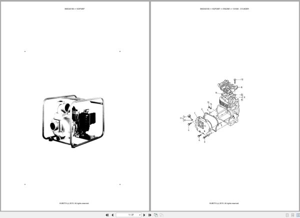 Kubota Pump KGP30EF Australia Parts Catalog (1)