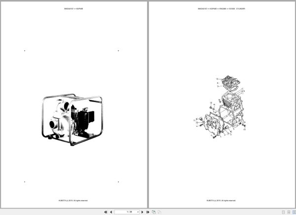 Kubota Pump KGP40E Australia Parts Catalog (1)