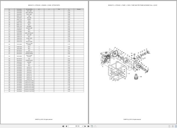 Kubota Pump KTP40 M1 Australia Parts Catalog (2)