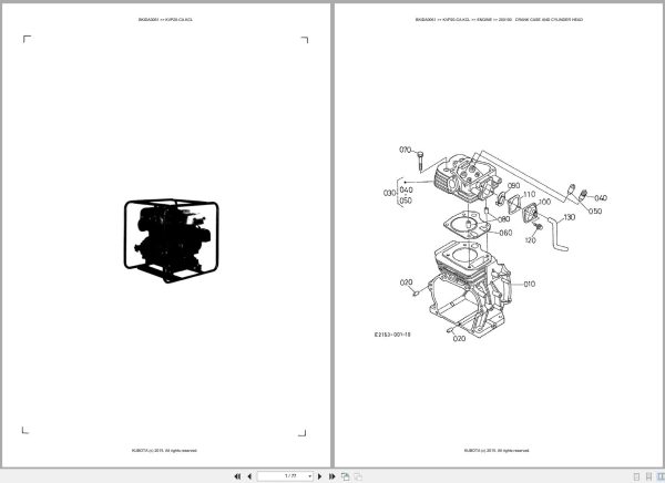 Kubota Pump KVP20 CA.KCL Australia Parts Catalog (1)