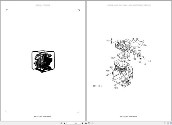 Kubota Pump KVP20S USA E Australia Parts Catalog (1)