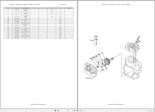 Kubota Pump KVP20S USA E Australia Parts Catalog (2)