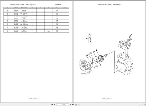 Kubota Pump KVP20T Australia Parts Catalog (2)