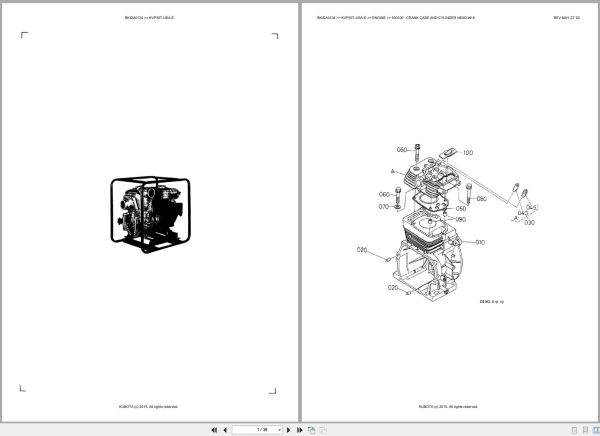 Kubota Pump KVP30T USA E Australia Parts Catalog (1) Kubota Pump KVP30T USA E Australia Parts Catalog (1)