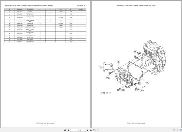 Kubota Pump KVP30T USA E Australia Parts Catalog (2)