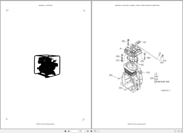 Kubota Pump KVP40 CAN Australia Parts Catalog (1)
