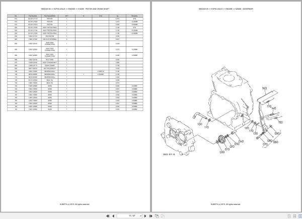 Kubota Pump KVP40 USA E Australia Parts Catalog (2)
