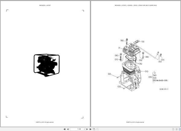 Kubota Pump KVP40T Australia Parts Catalog (1)