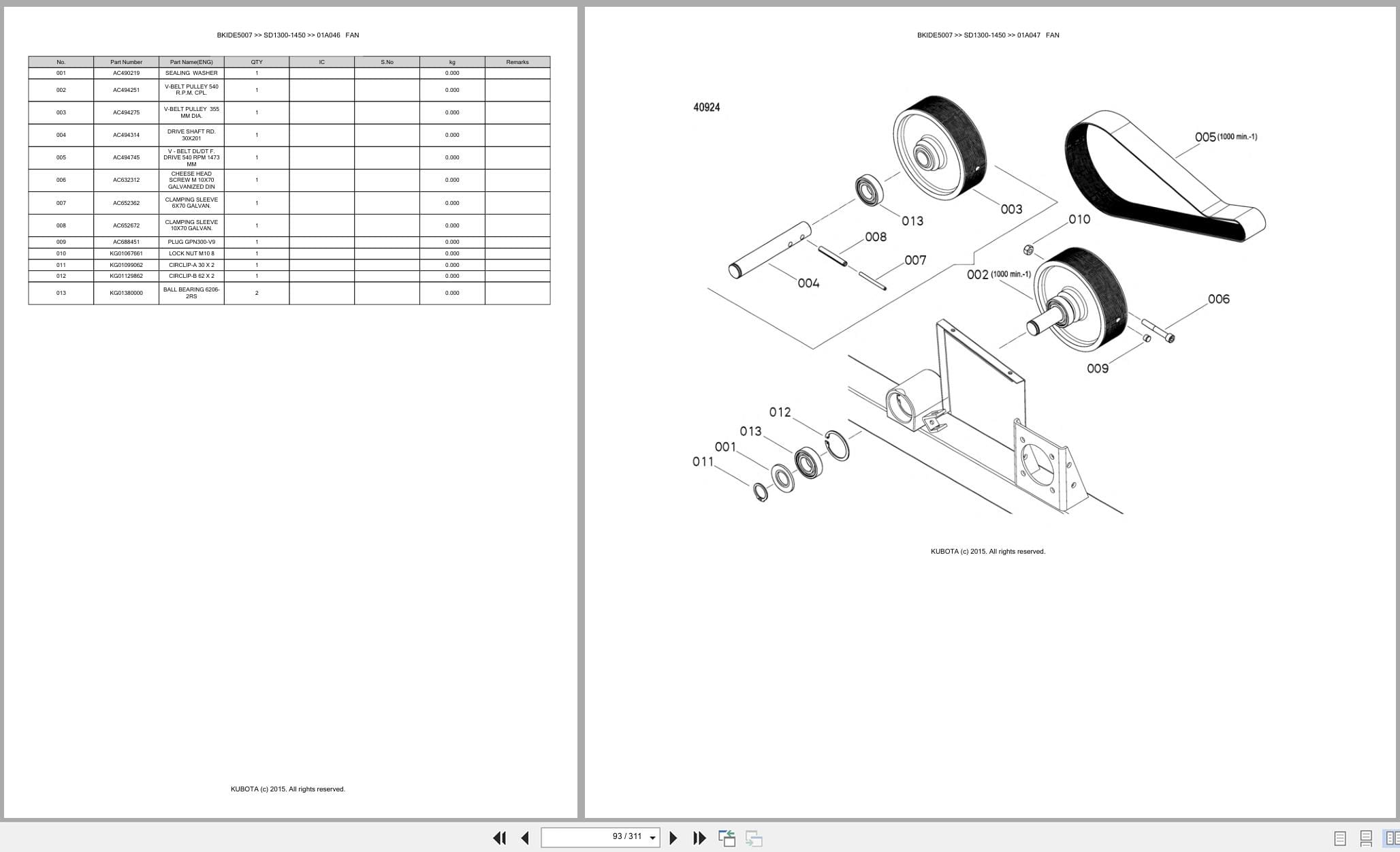 Kubota Seeding SD1300 1450 Australia Parts Catalog (2)