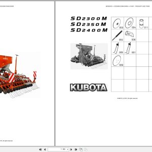 Kubota Seeding SD2300M SD2350M SD2400M Australia Parts Catalog (1)