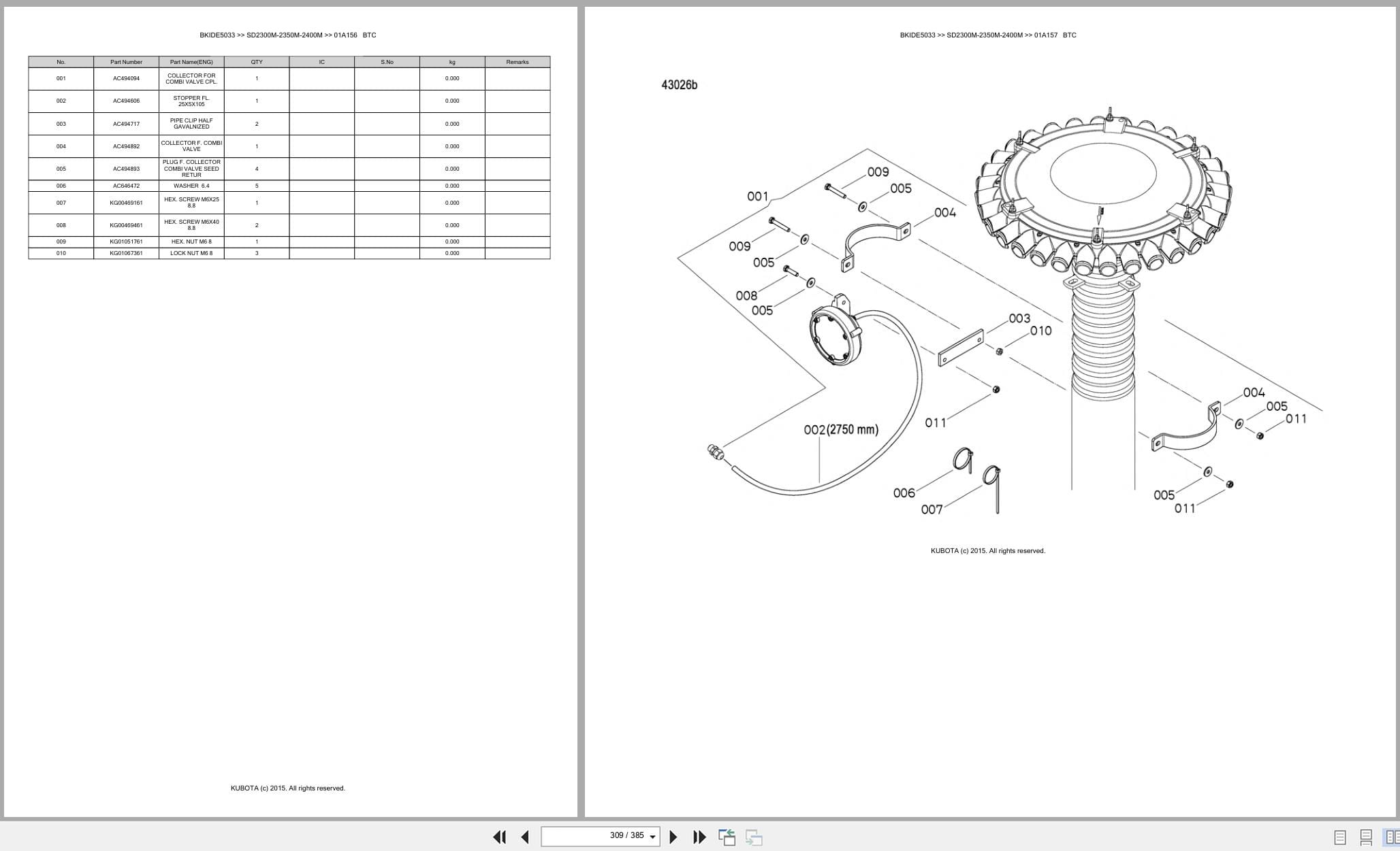 Kubota Seeding SD2300M SD2350M SD2400M Australia Parts Catalog (2)