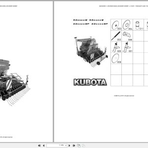 Kubota Seeding SD2300M SD2400M SD2300MP SD2400MP Australia Parts Catalog (1)