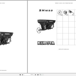 Kubota Seeding SH1650 Australia Parts Catalog (1)