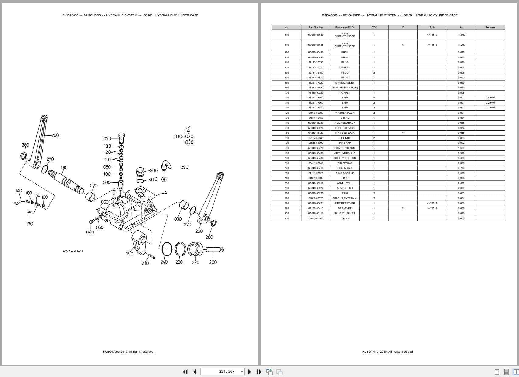 Kubota Tractor B2100HSDB Australia Parts Catalog (2)