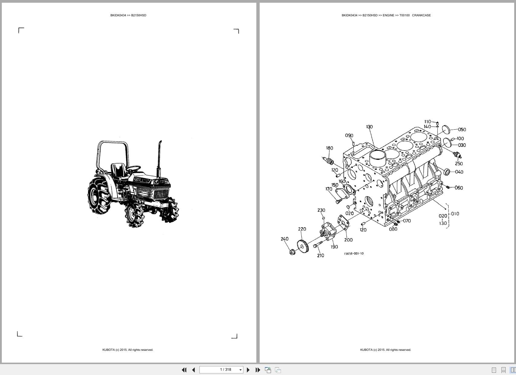 Kubota Tractor B2150HSD Australia Parts Catalog (1)