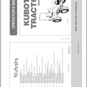 Kubota Tractor B2301 B2601 Operators Maual 6C545 6311 5 (1)