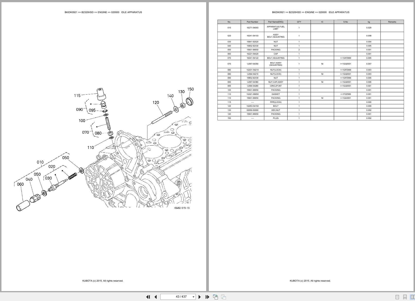 Kubota Tractor B2320HSD Australia Parts Catalog (2)